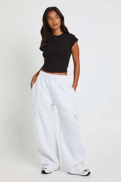 Petite Wide Leg Cargo Joggers - Image 3