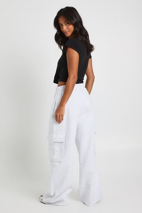 Petite Wide Leg Cargo Joggers - Image 4