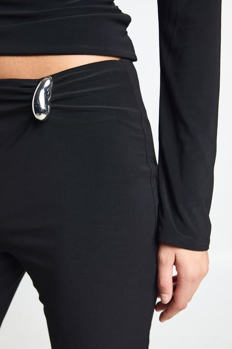 Double Layer Slinky Flare With Silver Trim Detail - Image 4