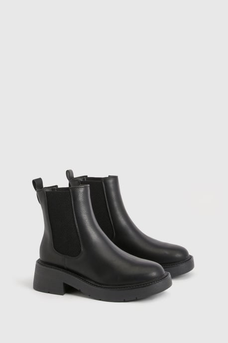 Tab Detail Chunky Chelsea Boots - Image 2