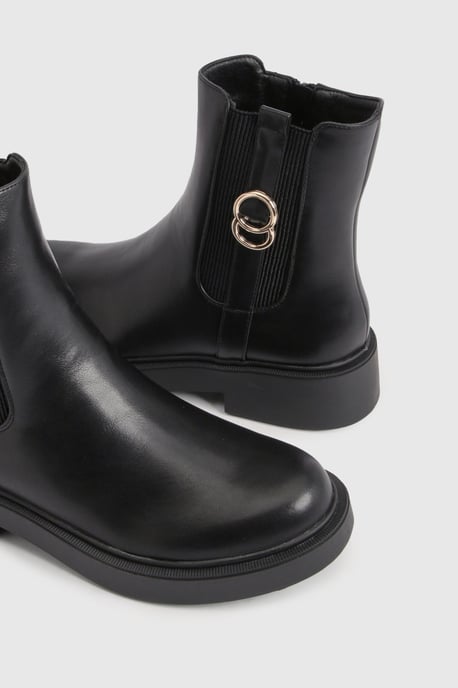Buckle Detail Chunky Chelsea Boots - Image 6