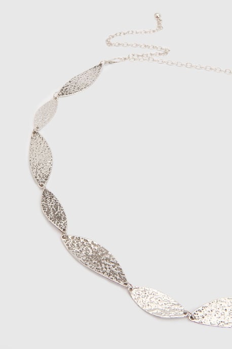 Silver Hammered Chain Belt - Image 3