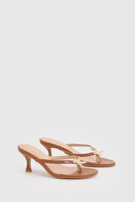 Starfish Trim Toe Post Heeled Mules - Image 3