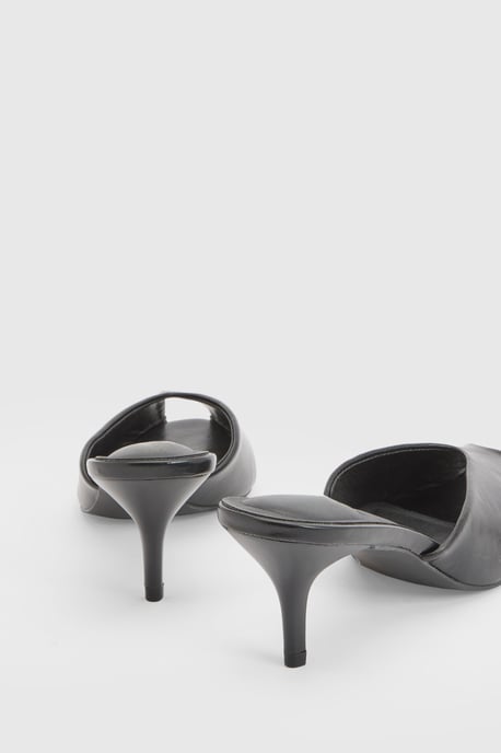 Peep Toe Heeled Mules - Image 4