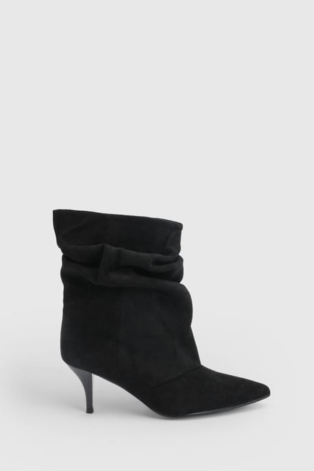 Slouchy Ruched Ankle Boots - Image 4