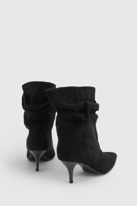 Slouchy Ruched Ankle Boots - Image 5