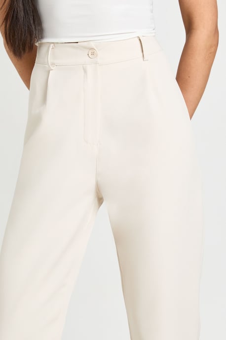 Tall High Waist Tapered Tailored Suit Trousers - Image 4