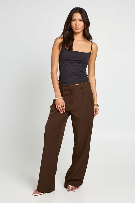 Straight Leg Tailored Trousers - Image 1