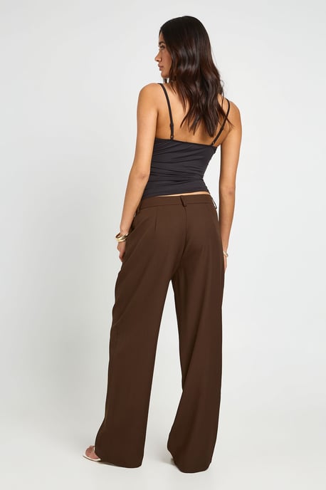 Straight Leg Tailored Trousers - Image 2