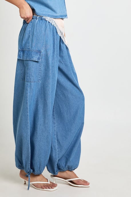 Chambray Balloon Trouser - Image 3