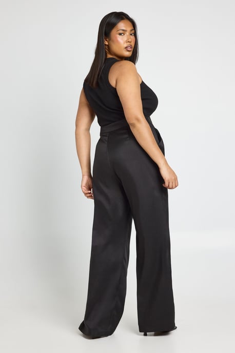Plus Marl Mid Rise Tailored Trouser - Image 2