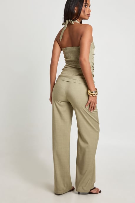 Marl Mid Rise Tailored Trouser - Image 2