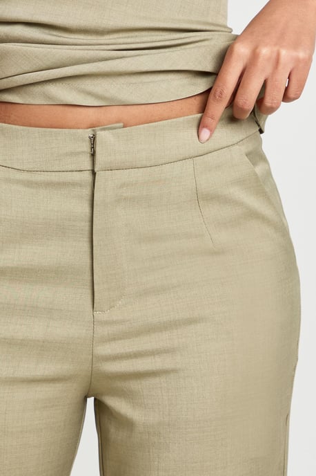 Marl Mid Rise Tailored Trouser - Image 4