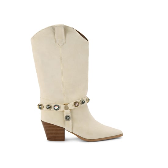 Kurt Geiger London Suede Octavia Cowboy Boots - Image 1