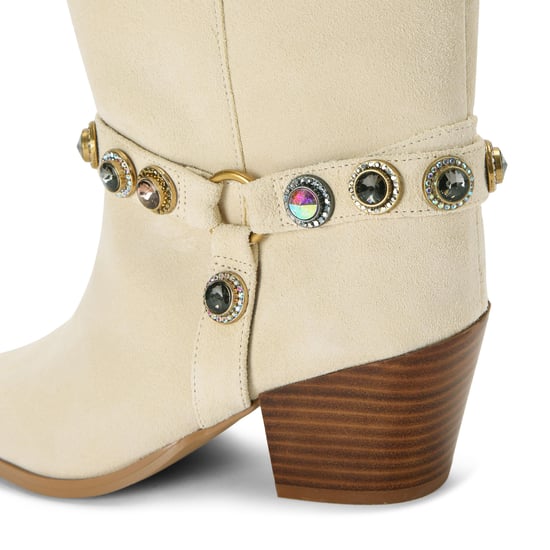 Kurt Geiger London Suede Octavia Cowboy Boots - Image 4
