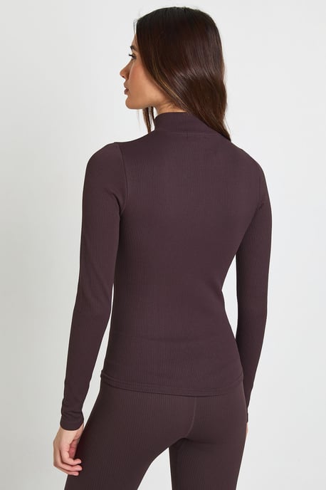 Contour Ribbed Zip Through Active Jacket - Image 2