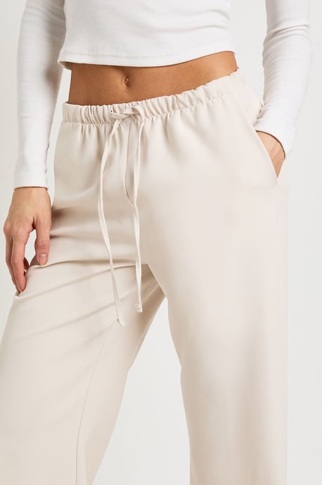Tall Woven Elasticated Waist Straight Leg Trousers - Image 4