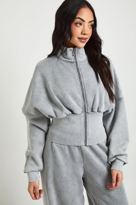 Deep Hem Funnel Neck Tracksuit - Image 3