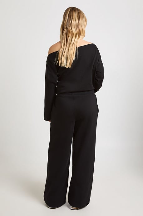 Petite Cinched Waist Off Shoulder Straight Leg Tracksuit - Image 2