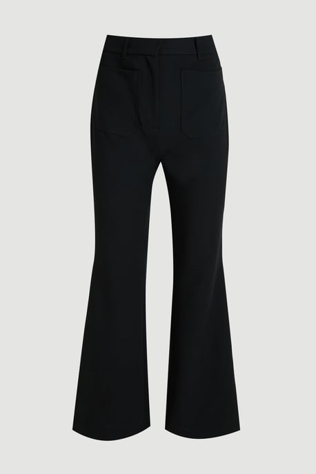 Compact Stretch Pocket Straight Leg Trousers - Image 4