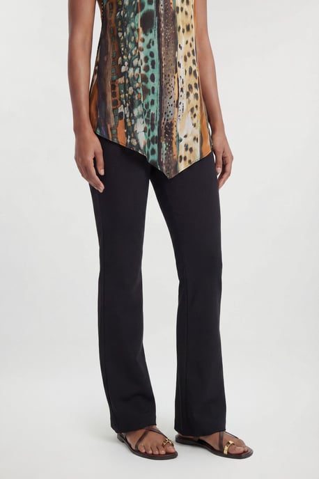 Compact Stretch Pocket Straight Leg Trousers - Image 5