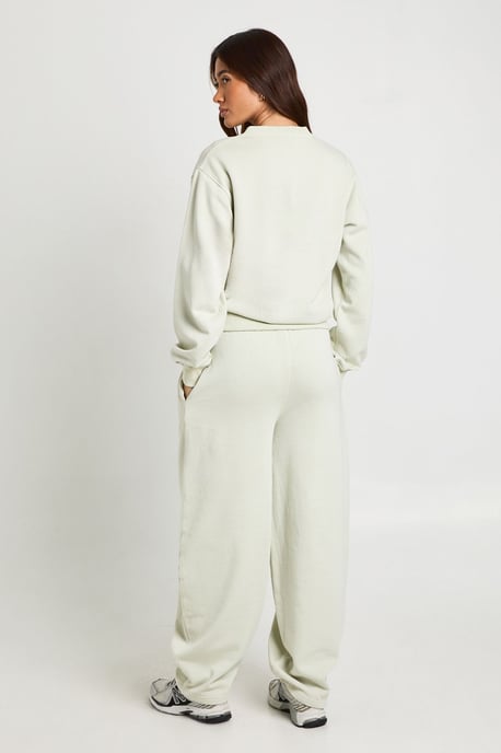 Washed Popper Bomber Sweatshirt Barrell Leg Tracksuit - Image 2