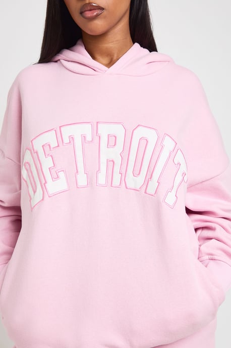 Detroit Applique Hooded Short Tracksuit - Image 4