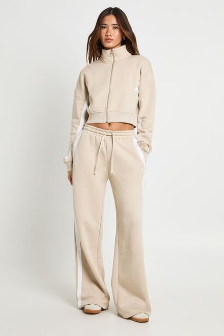 Contrast Striped Funnel Neck Tracksuit - Image 3