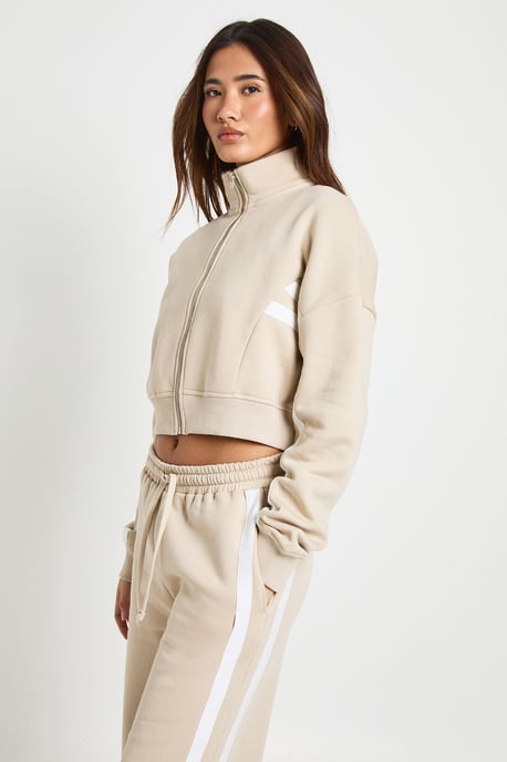 Contrast Striped Funnel Neck Tracksuit - Image 4