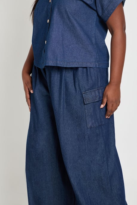Plus Chambray Balloon Trouser - Image 4