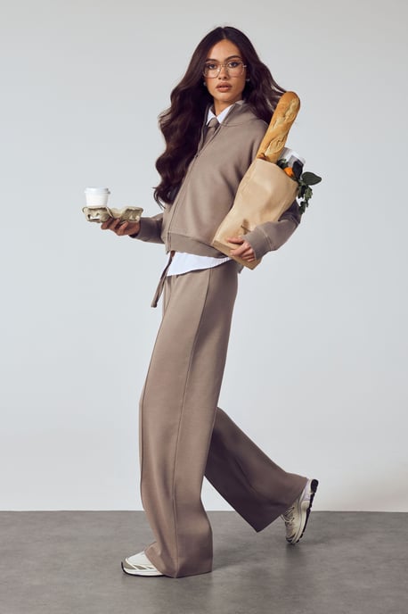 Zip Through Funnel Neck Interlock Tracksuit - Image 1