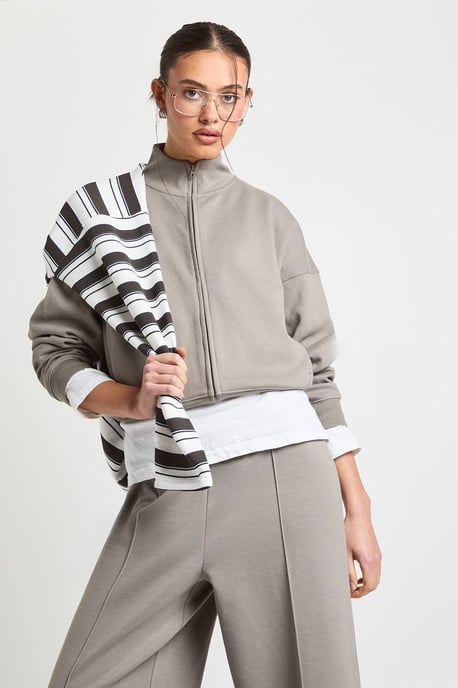Zip Through Funnel Neck Interlock Tracksuit - Image 4