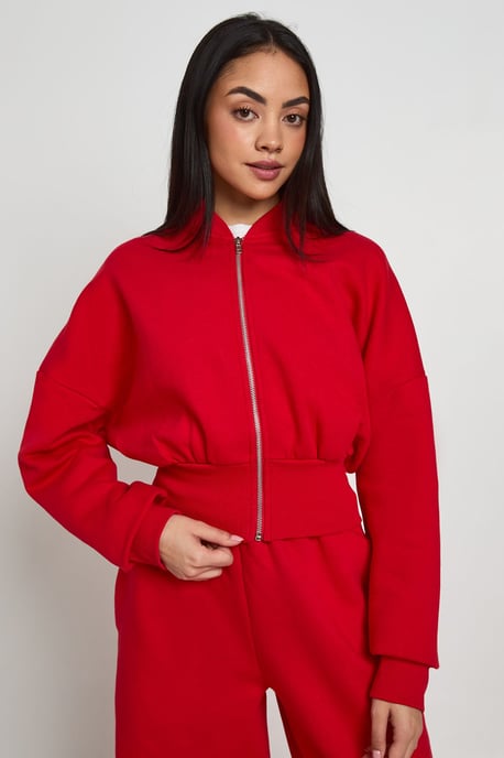 Deep Hem Zip Through Bomber Tracksuit - Image 2