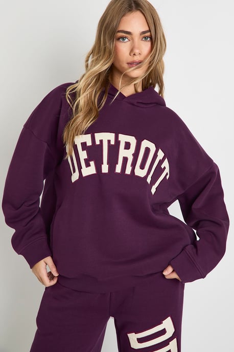 Detroit Applique Hoodie Tracksuit - Image 4