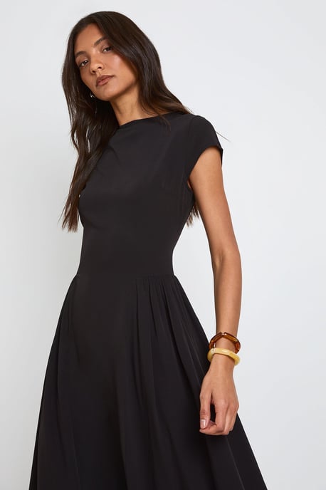 Tall Textured Volume Skirt Midaxi Dress - Image 4