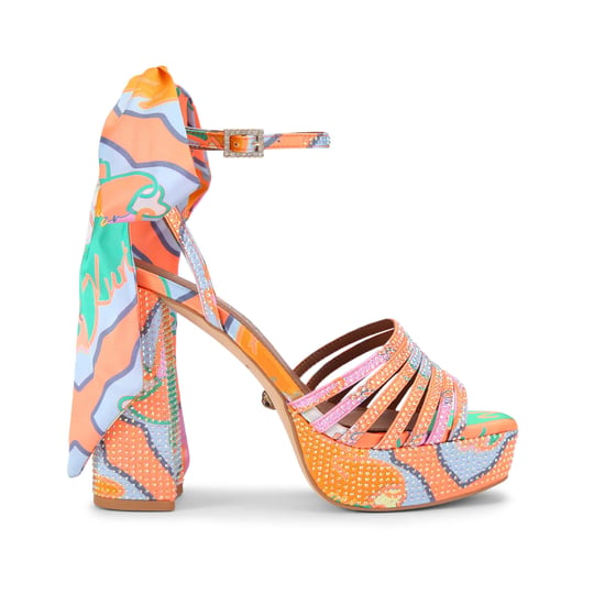 Kurt Geiger London Pierra Ankle Tie Platform Sandals - Image 1