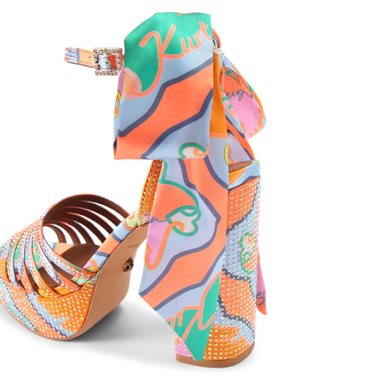 Kurt Geiger London Pierra Ankle Tie Platform Sandals - Image 3