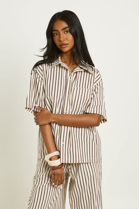 Stripe Oversized Shirt - Image 1