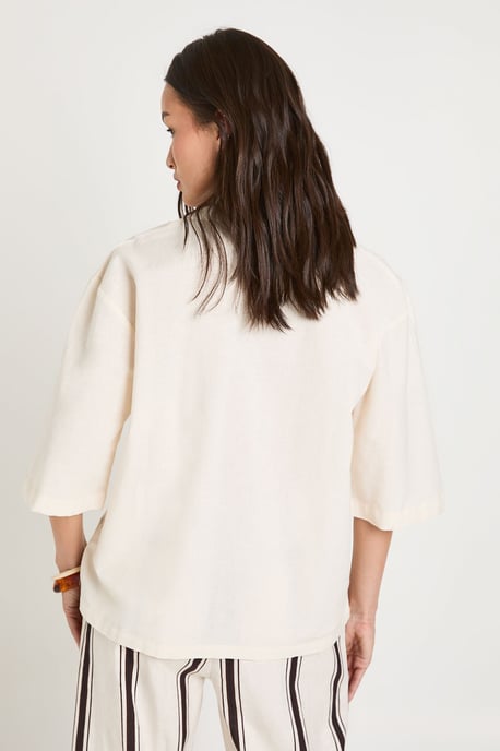 Short Sleeve Linen Look Shirt - Image 2
