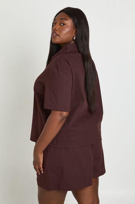Chambray Button Through Shirt - Image 3