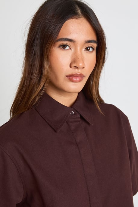 Chambray Button Through Shirt - Image 4