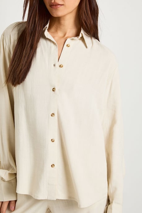 Tall Premium Linen Oversized Shirt - Image 4