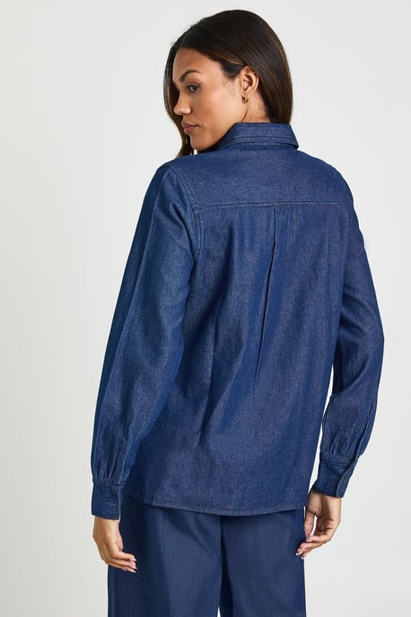Maternity Denim Western Shirt - Image 2