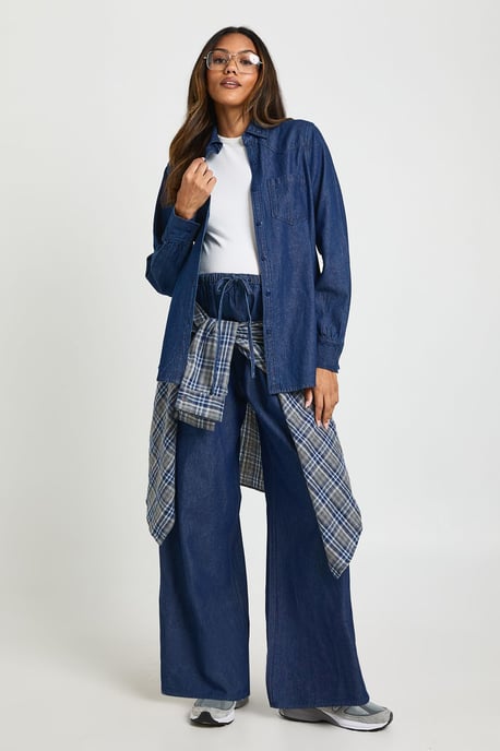 Maternity Denim Western Shirt - Image 3