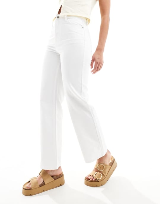 Miss Selfridge straight leg jean in white - Image 1