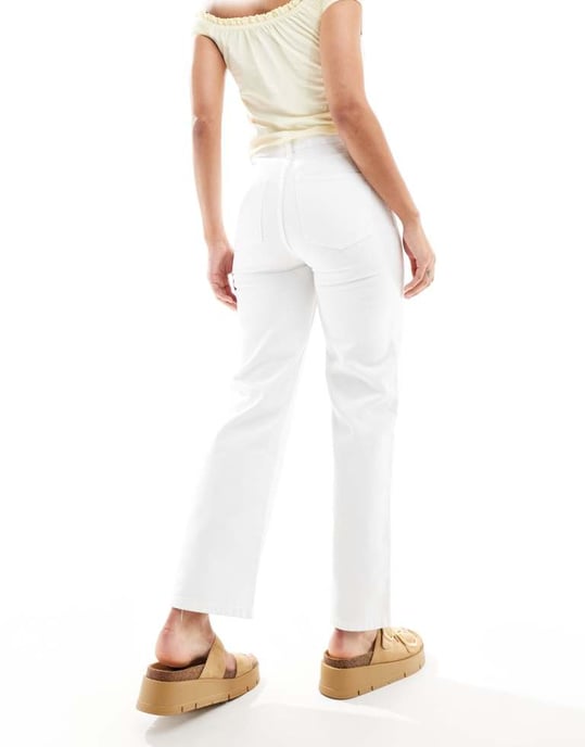 Miss Selfridge straight leg jean in white - Image 2