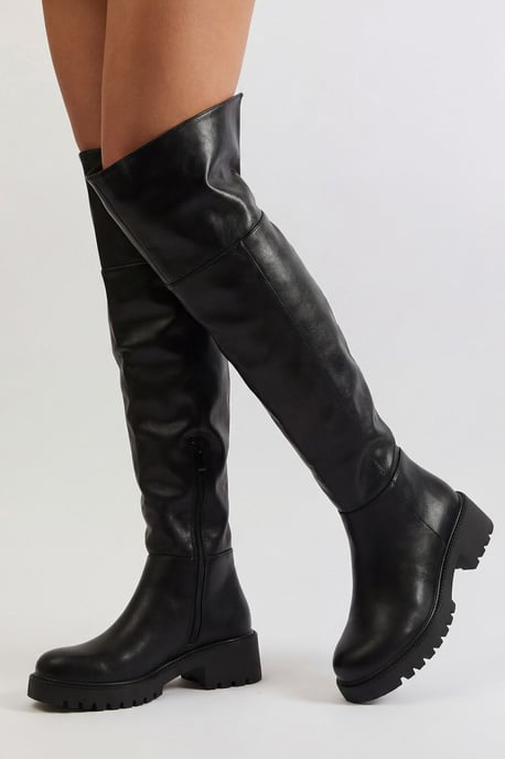 Chunky Over The Knee Boots - Image 1