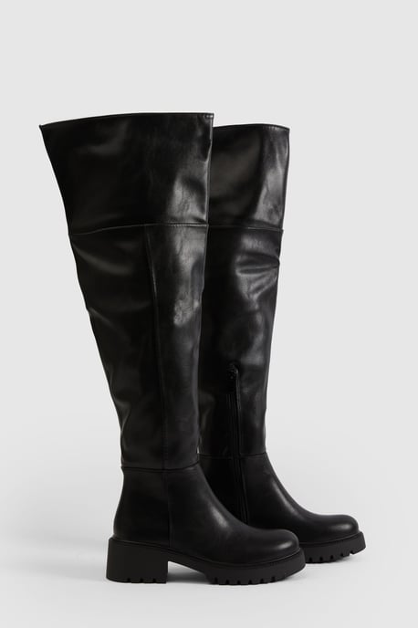 Chunky Over The Knee Boots - Image 2