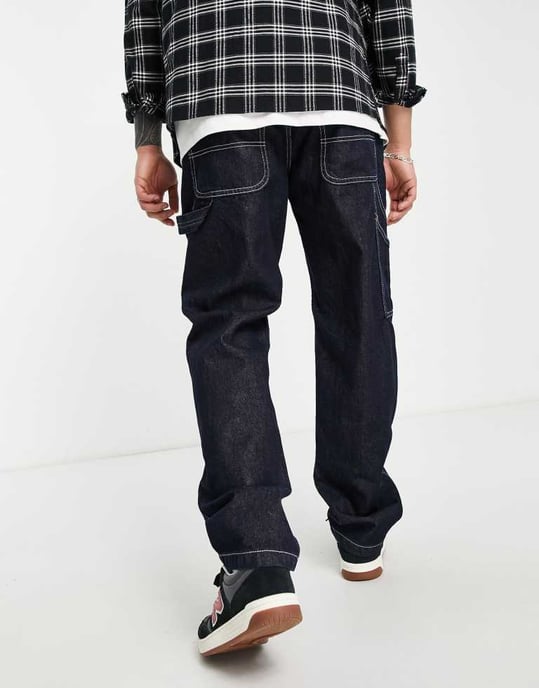 Dickies Garyville relaxed straight fit jeans in washed indigo - Image 4