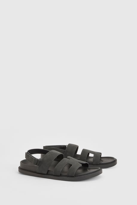 Cut Out Detail Footbed Sandals - Image 3